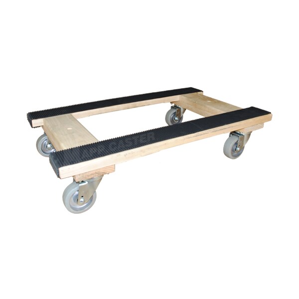 Mapp Caster Hvy Dty Furniture Dolly w/ 3-1/2" Rbbr on AlumWheels, 1,000 Lbs Cap. B183035RAL - main
